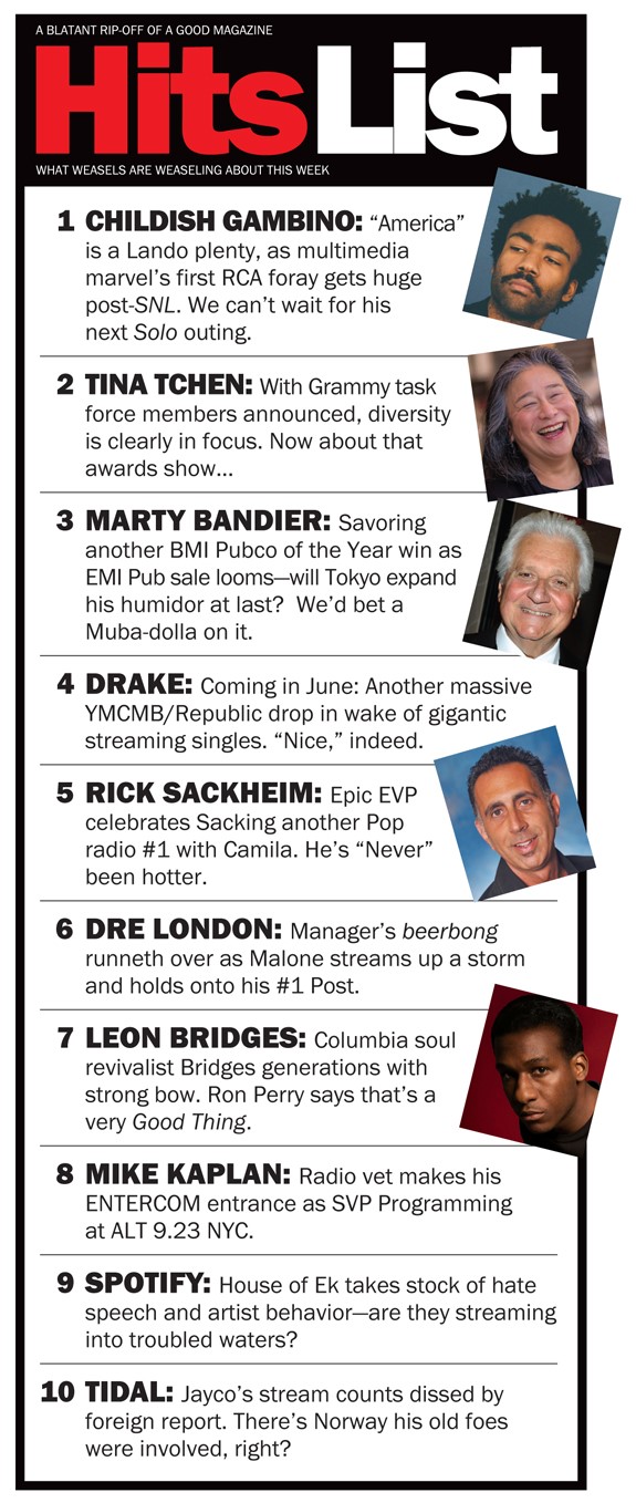 2018: A HITS LIST ODYSSEY
